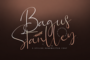 Bagus Stanlley - Stylish Script Font, a Script Font by StringLabs (Thumbnail 1 of 11)