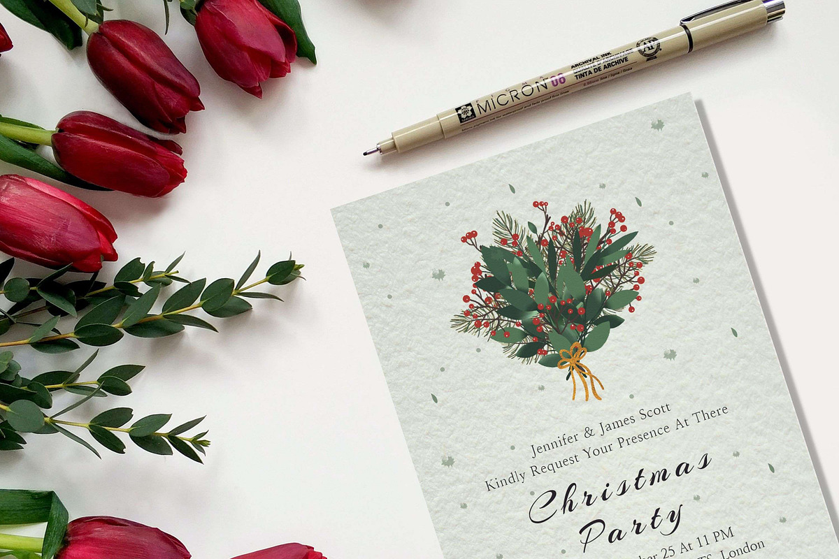 Xmas Invitation Cards Template, an Invitation Template by 3Motional (Photo 10 of 10)