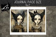 Whimsical Gothic Girl, Collage Page, a Person Illustration by Digital Art Mahdiseño (Thumbnail 7 of 9)