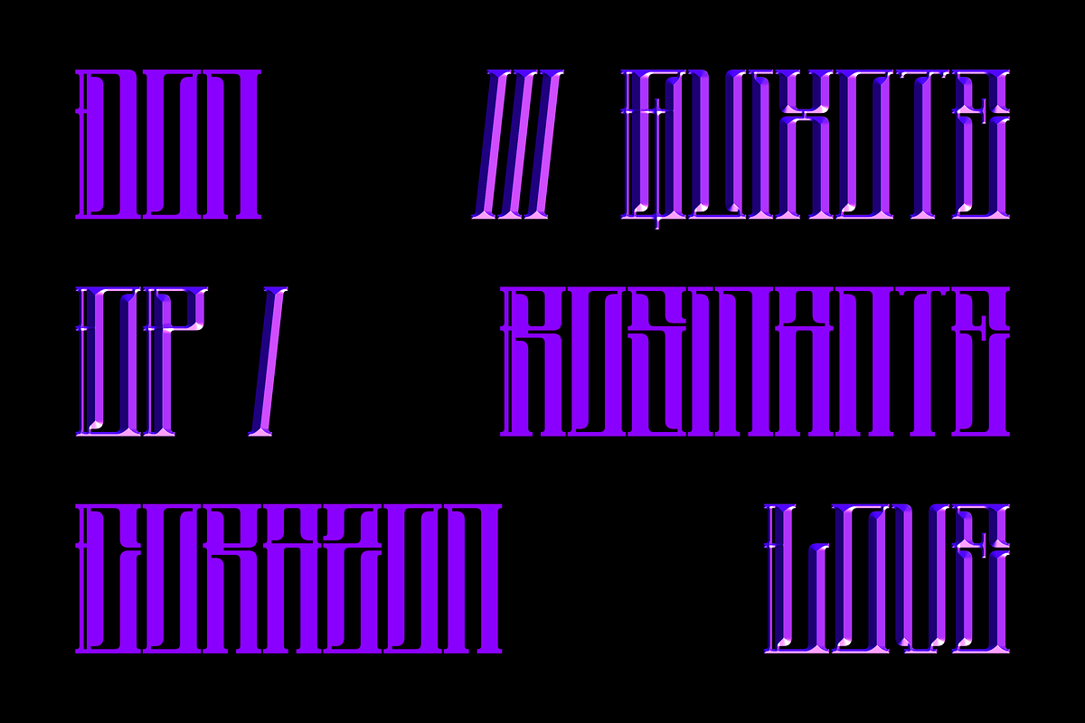 DON QUIXOZE TYPEFACE, a Font by Font For Zula™ (Photo 5 of 10)
