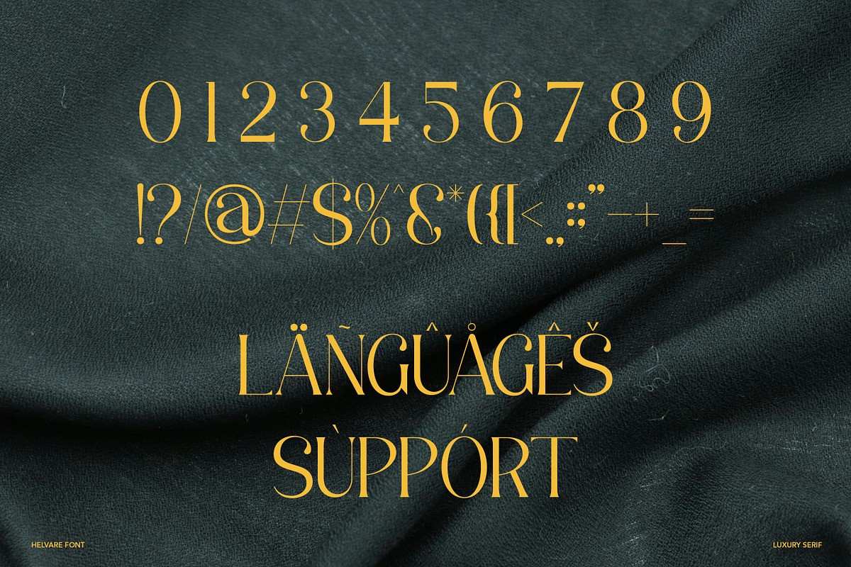 Helvare - Luxury serif Font, a Serif Font by Flawless And Co (Photo 9 of 10)