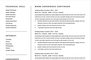 Resume & Cover Letter Word