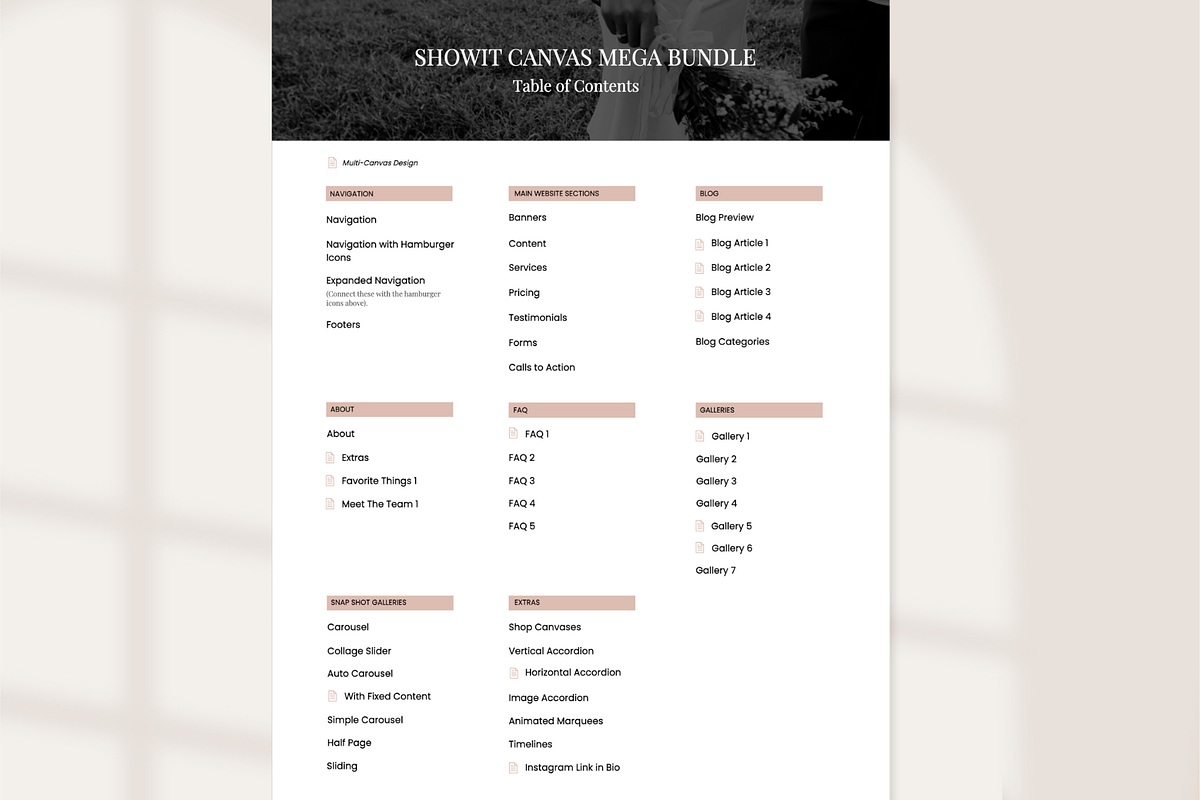 160+ Showit Add-On Canvas Templates, a Websites & App Template by Amanda Pena Design (Photo 2 of 11)