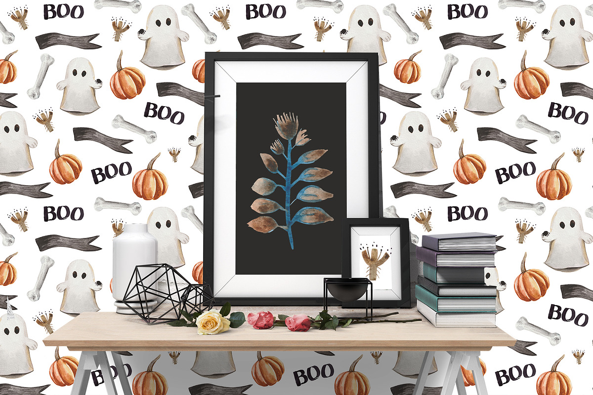Boo watercolor, an Animal Illustration by Design X0 (Photo 7 of 9)