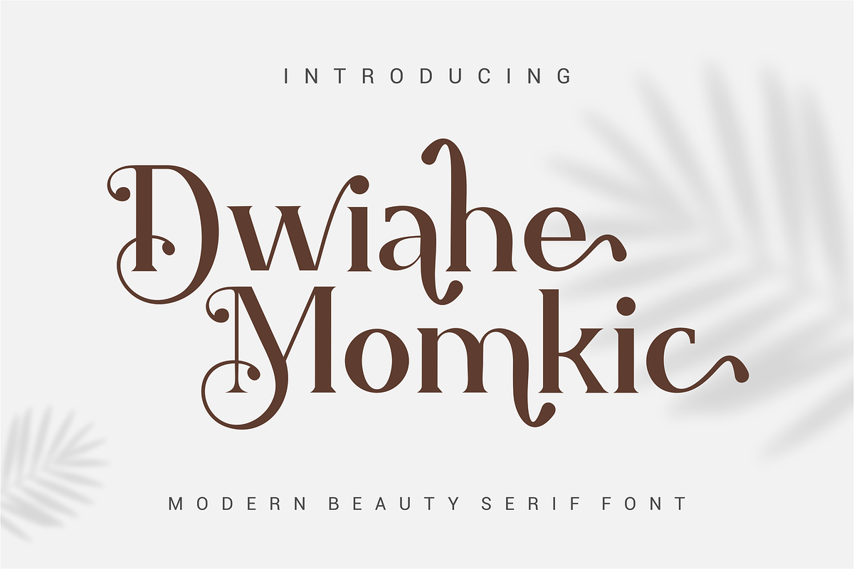 Dwiahe Momkic Font, a Serif Font by Onotype (Photo 1 of 5)