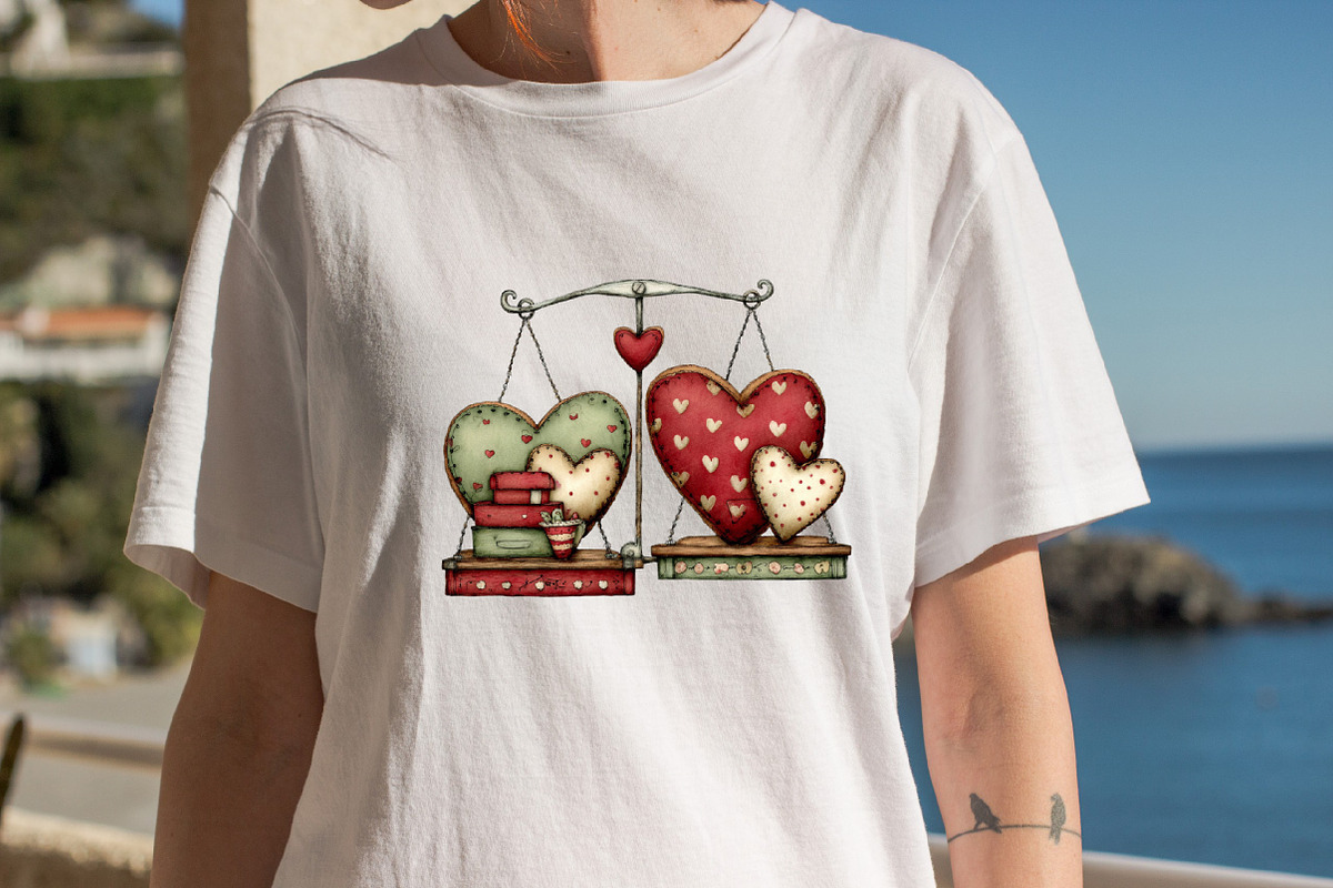 Farmhouse Love Valentine Clipart Bu, an Illustration by SVGArt (Photo 6 of 8)