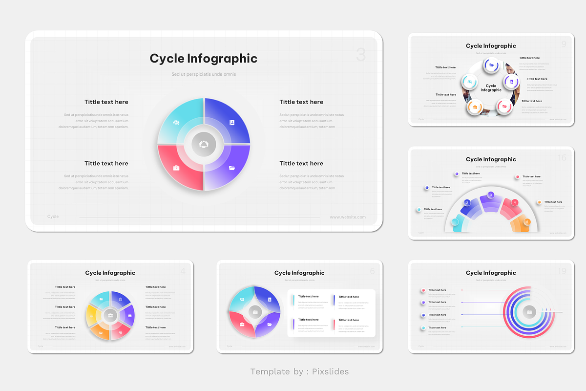Cycle Infographic PowerPoint, a Presentation Template by Pixslides (Photo 5 of 5)