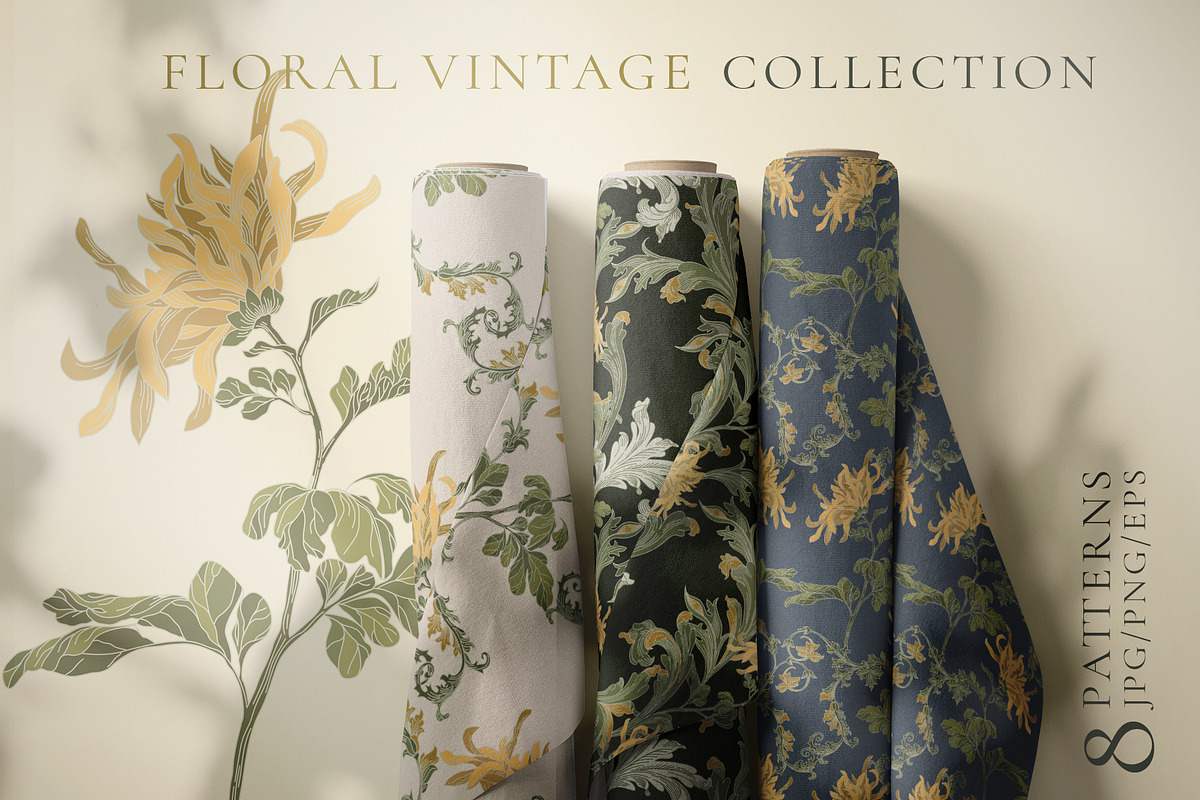 FLORAL VINTAGE COLLECTION, a Decorative Illustration by LanaDzi (Photo 10 of 10)