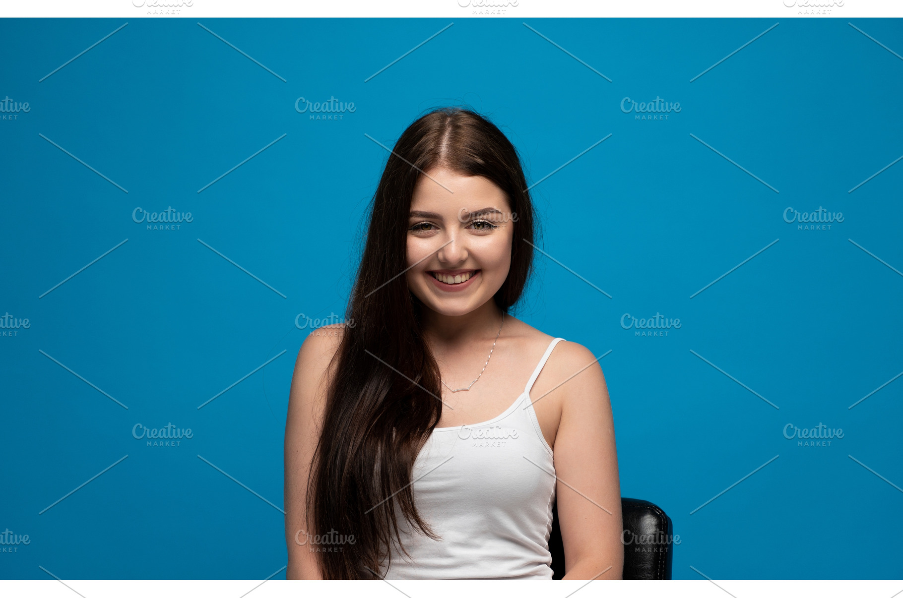 Young Caucasian woman with long, a Person Photo by volodymyrshtun13795