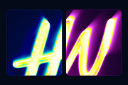 Glowing Text Effect, a Layer Style Add-On by Andrew Skoch Design (Thumbnail 7 of 7)