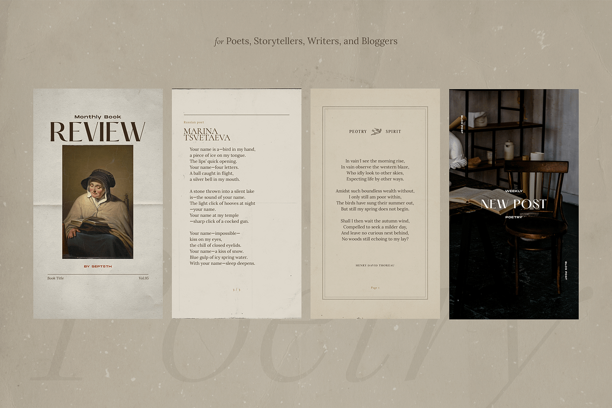 Writers Poets Social Media Templates, a Social Media Template by September 5th (Photo 14 of 17)