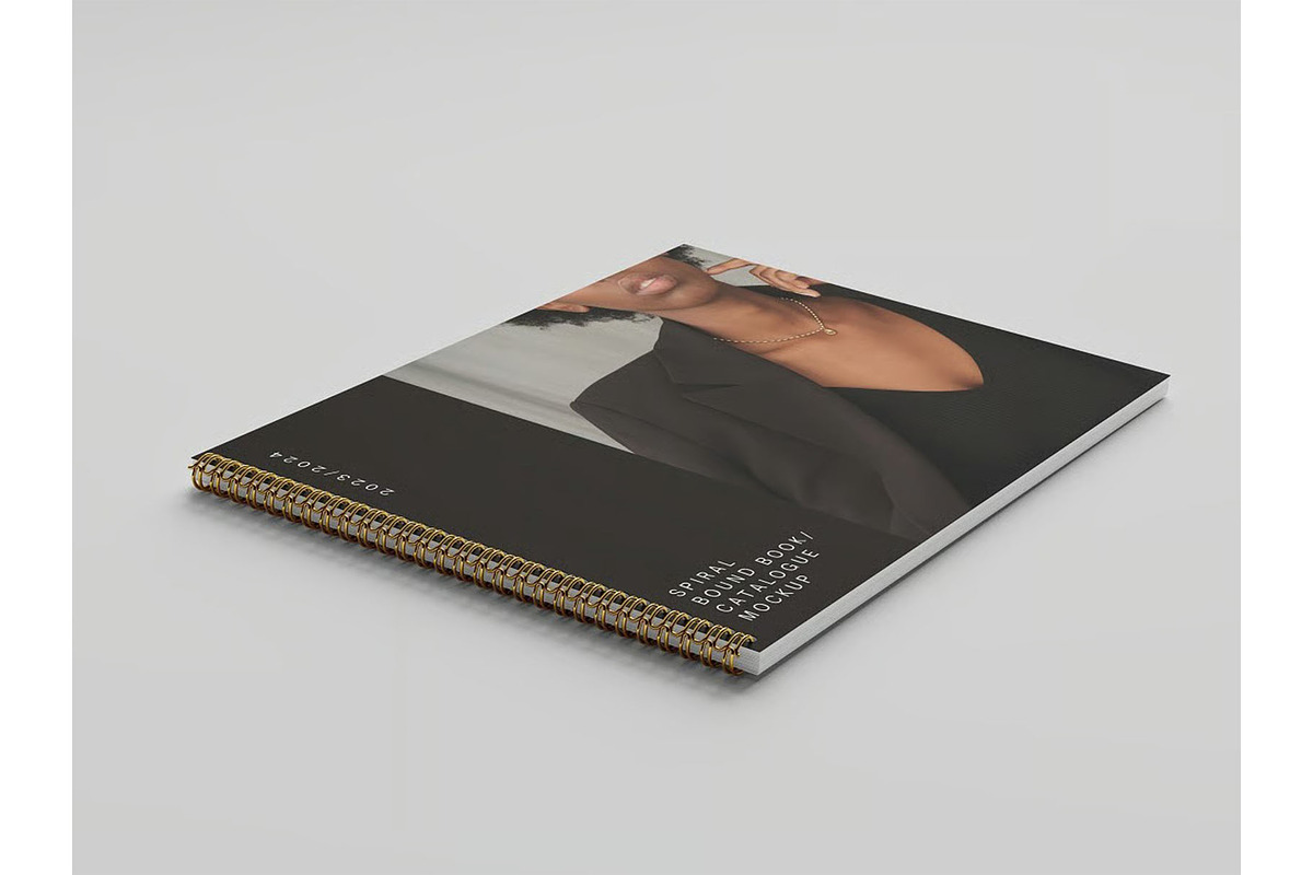 Spiral Bound Book / Catalogue Mockup, an Advertising Mockup by zippypixelstudio (Photo 7 of 10)