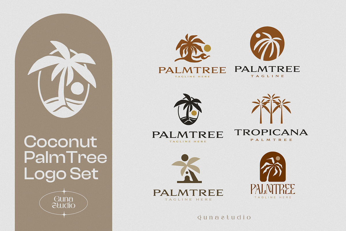 Tropical Summer Logo Collection, a Branding & Logo Template by Guna Studio (Photo 9 of 9)