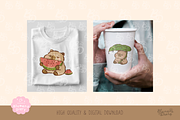 Lazy Day Capybara Clipart Set, an Animal Illustration by Blumensdiary (Thumbnail 5 of 6)
