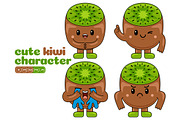 Kiwi Mascot Vector Pack, an Illustration by MEDZ (Thumbnail 5 of 5)