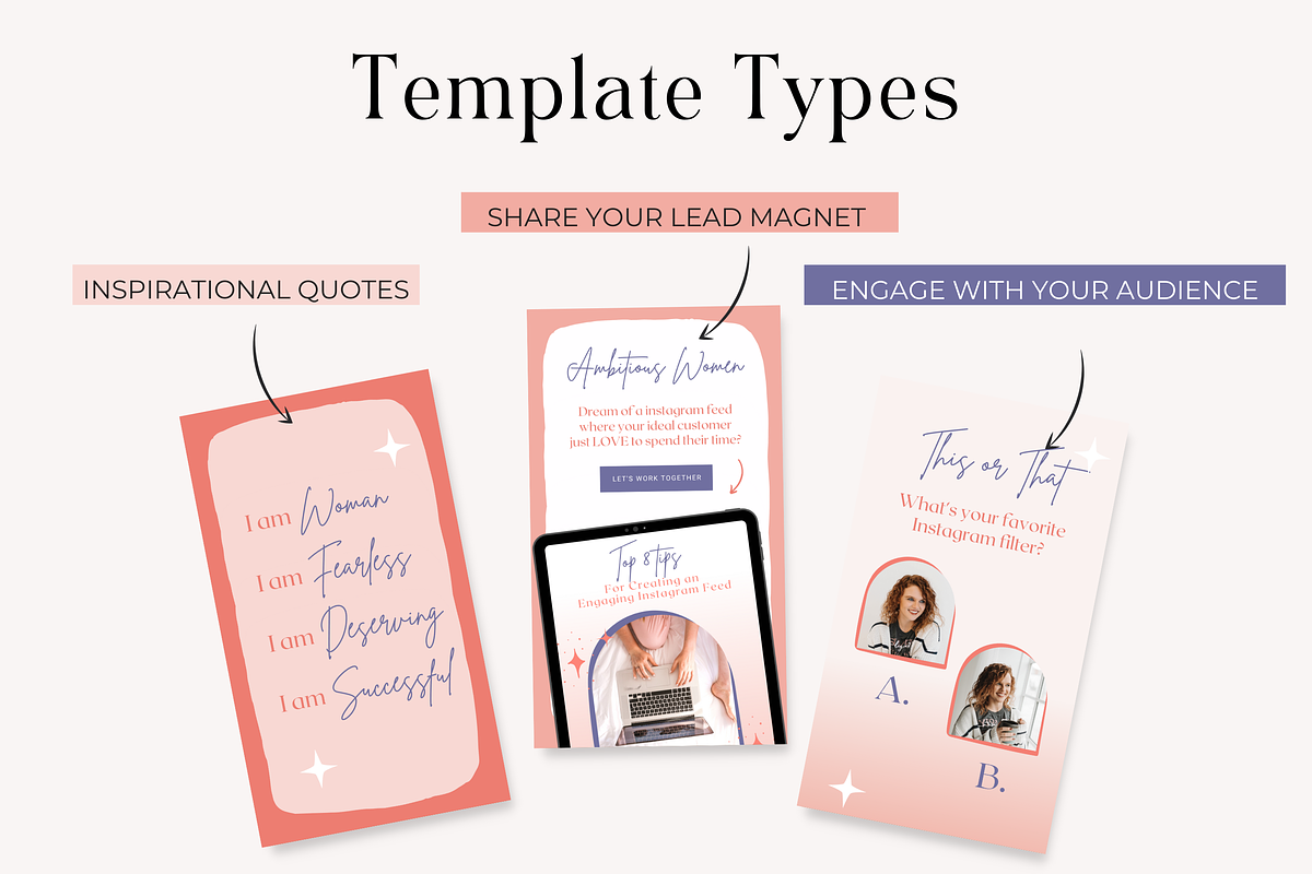Instagram Story Templates Bold Canva, a Social Media Template by HerstedHertz (Photo 6 of 7)