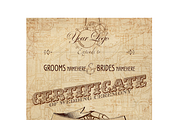 Steampunk wedding certificate PSD, an Illustration by art.podolski (Thumbnail 2 of 3)