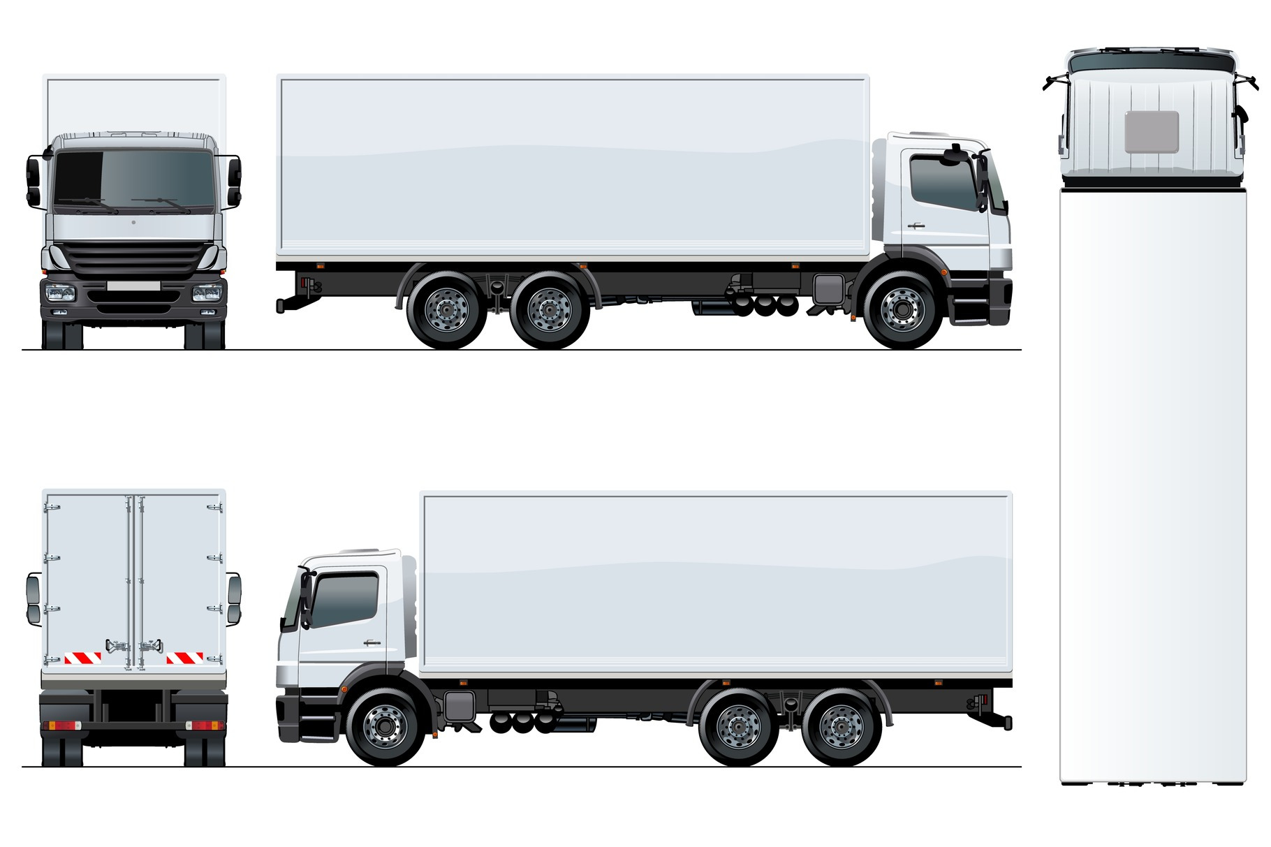 Vector truck template isolated, a Device Mockup by Mechanik