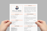 Resume Template and Cover Letter, a Resume Template by designvillage (Thumbnail 6 of 13)