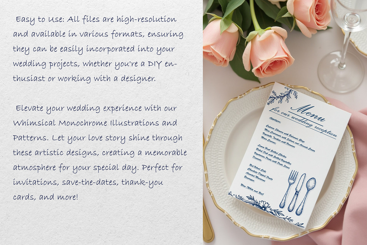 Whimsical Wedding Clipart Collection, a Decorative Illustration by AG Mockups (Photo 7 of 8)