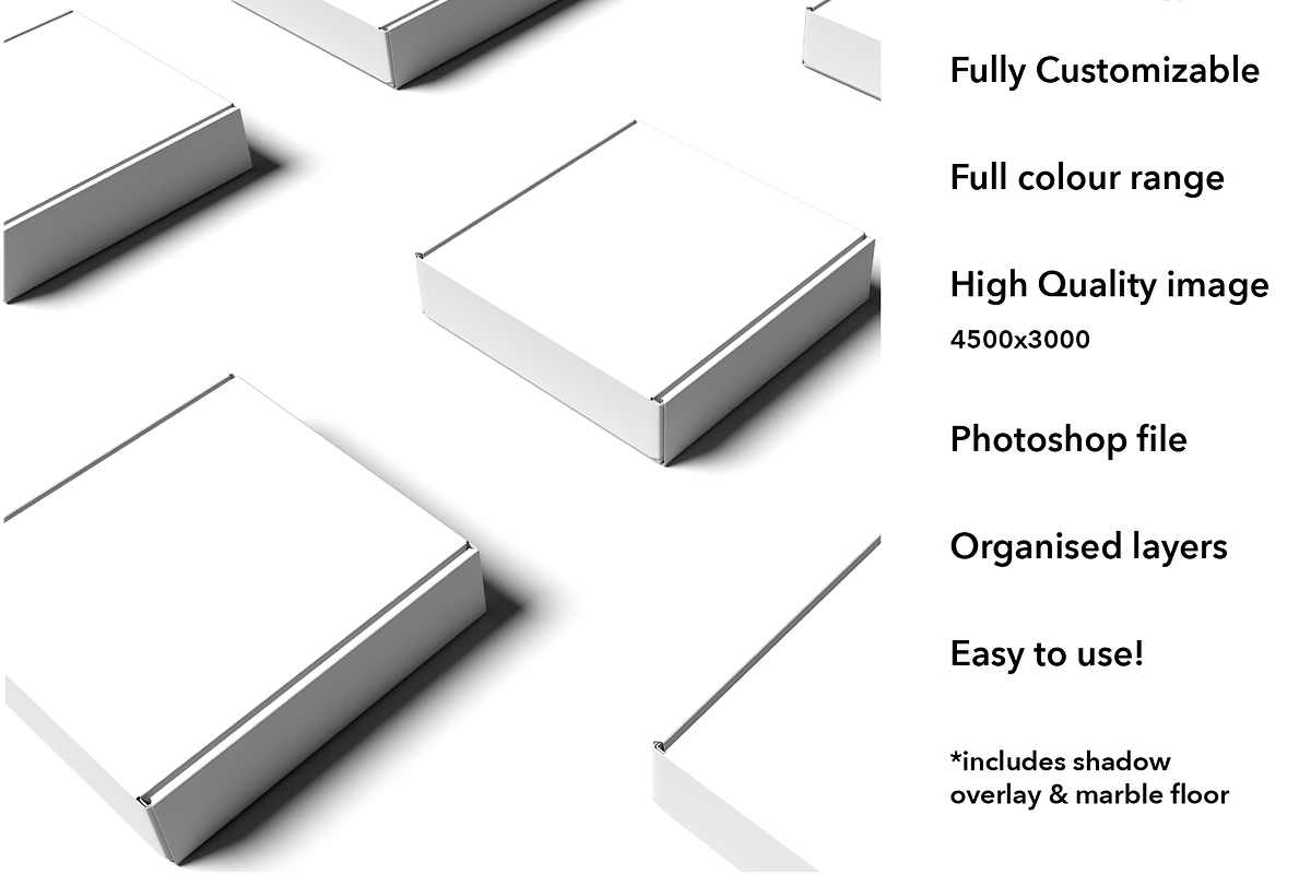 MAILER BOX MOCKUP, a Packaging Mockup by NOMINA (Photo 2 of 3)