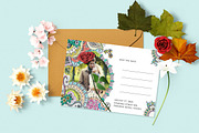 Mandala Postcard + Poster Invitation, a Card Template by Nimbalagi Studio (Thumbnail 4 of 5)