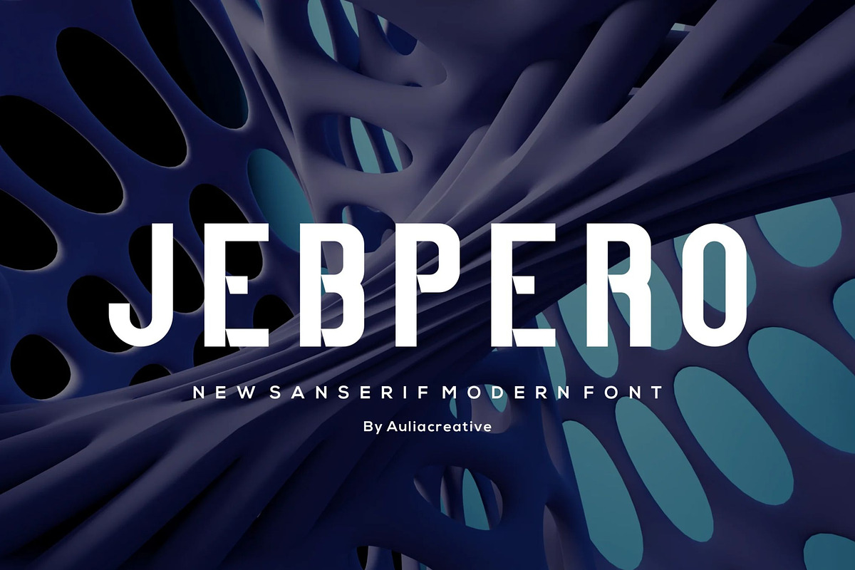 Jebpero, a Sans Serif Font by Auliacreative (Photo 1 of 4)