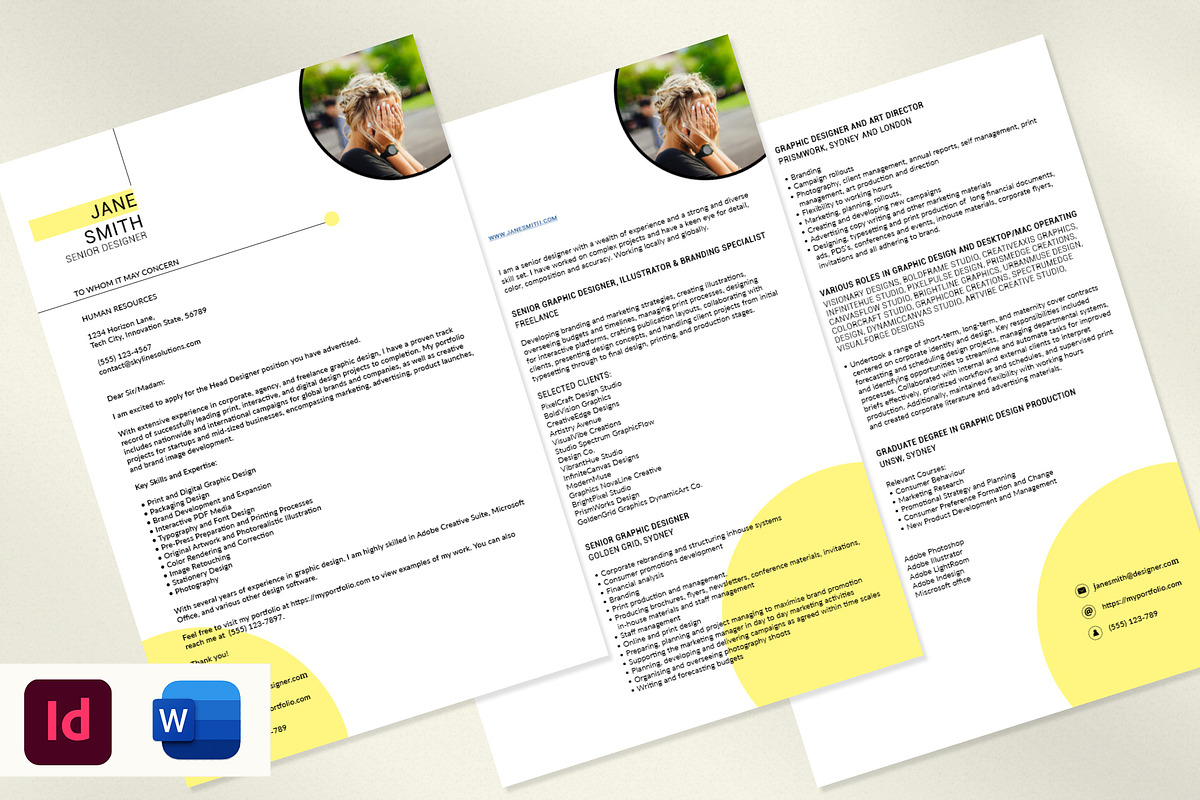 Modern Resume/CV Template Pack, a Presentation Template by Elm Design (Photo 1 of 4)