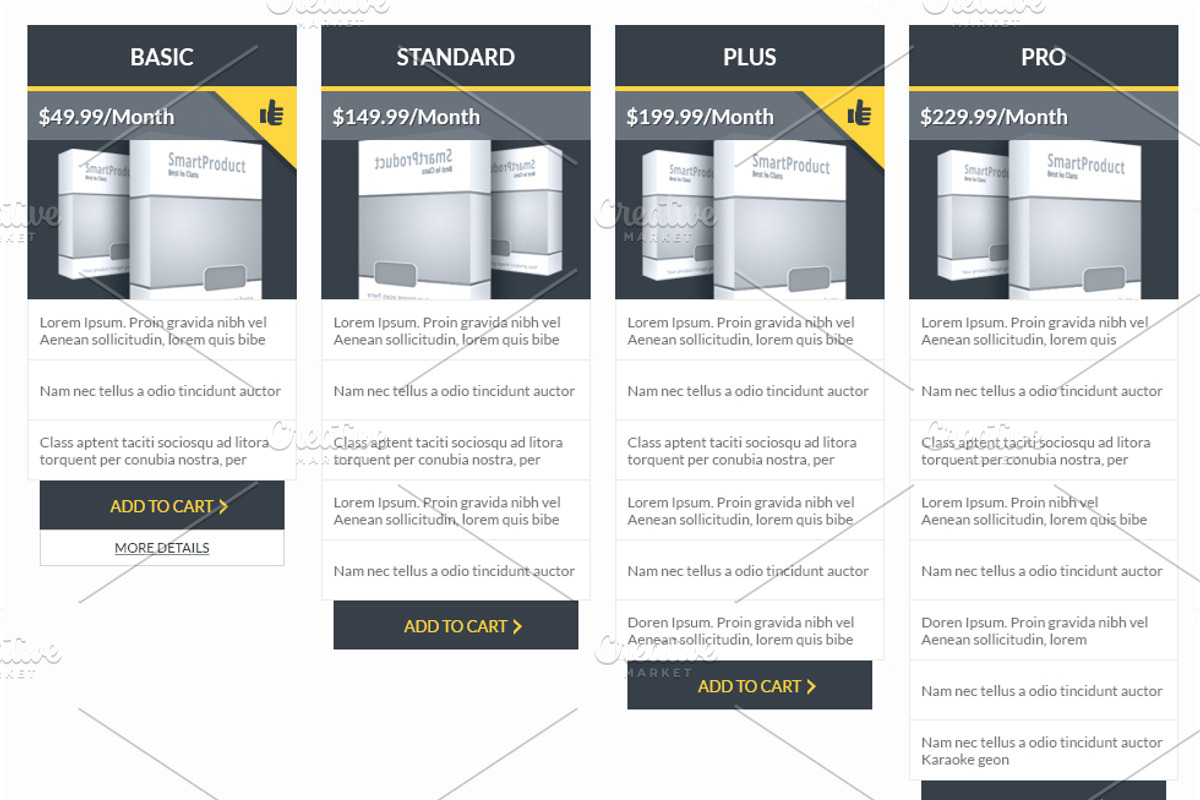 Flat Pricing Table Templates, a Templates & Theme by Aabhaas (Photo 1 of 4)