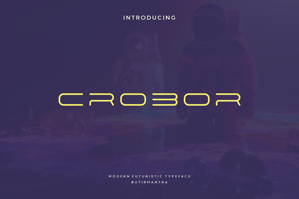 Crobor - Modern Futuristic Typeface, a Sans Serif Font by Letterna (Photo 1 of 4)