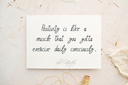 Perfectly Imperfect  - Handmade font, a Script Font by BohoCalligraphy (Thumbnail 2 of 4)
