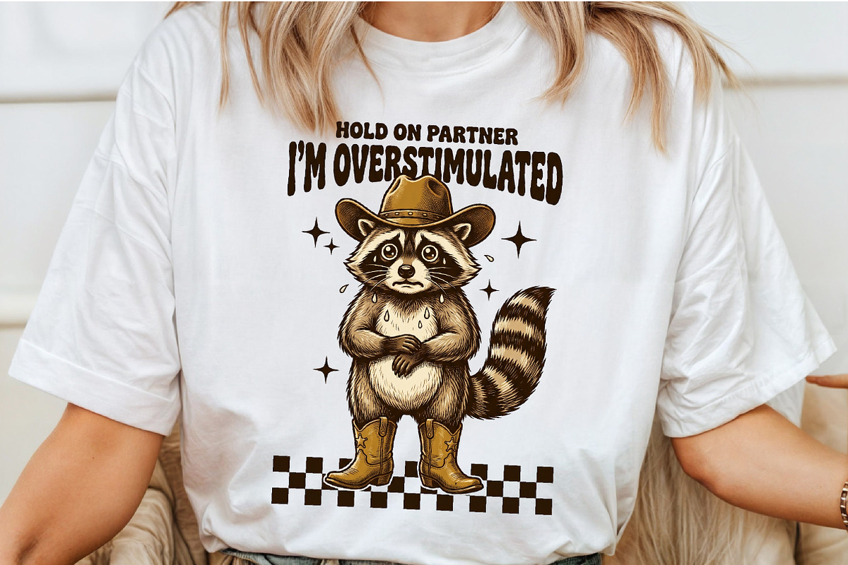 Funny Raccoon PNG Sublimation Bundle, an Object Illustration by Sublimation Artist (Photo 17 of 23)