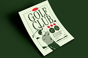 Retro Golf Club Flyer, a Flyer Template by Guuver (Thumbnail 3 of 3)