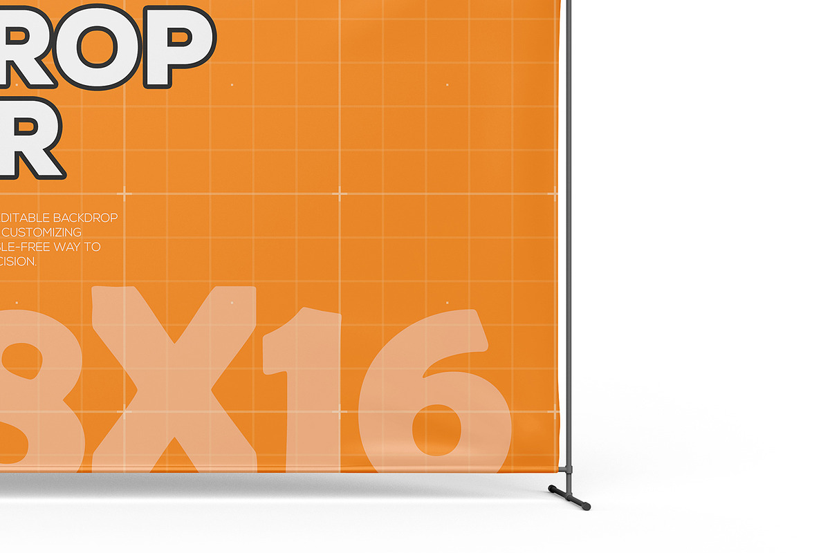 Exhibitor Backdrop Banner Mockup, an Advertising Mockup by Ram Studio LLC (Photo 3 of 7)