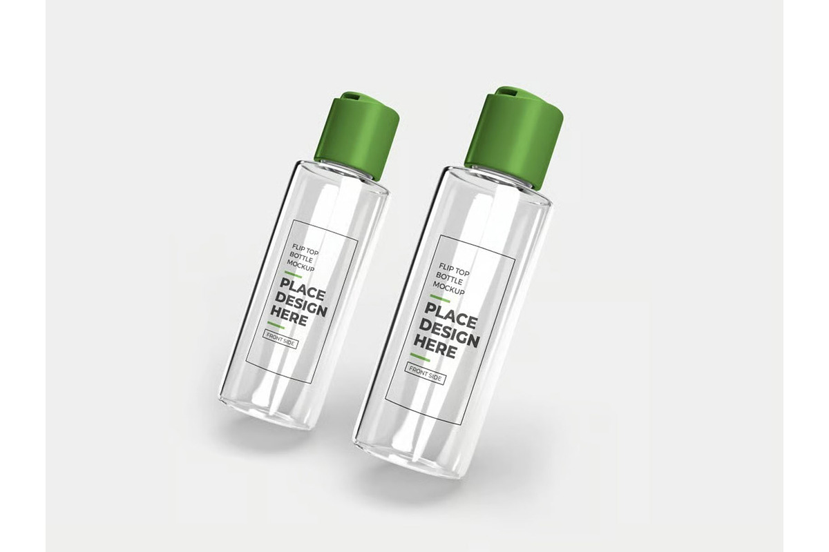 Flip Top Bottle Mockup Template Set, a Household Mockup by DesignRushMarket (Photo 6 of 11)