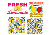 Coastal Yellow Lemon Summer Bundle, a Seasonal Illustration by Designworld (Thumbnail 3 of 9)