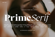 Prime Serif – Modern Editorial Serif, a Serif Font by roomspace creative lab (Thumbnail 1 of 12)