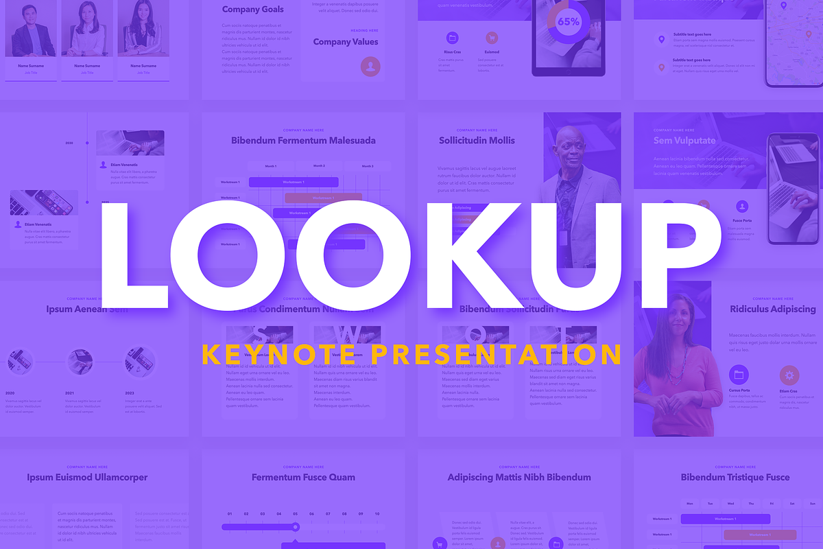 Lookup Keynote Template, a Presentation Template by Jumsoft (Photo 1 of 21)