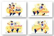 10 Handball Sports Illustration, a Sport Illustration by denayunebgt (Thumbnail 3 of 4)