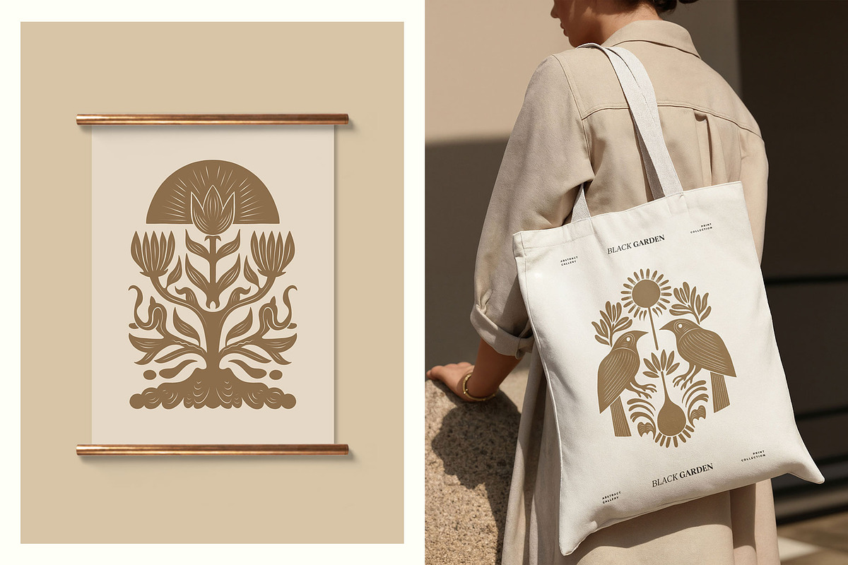 Black Garden | Wall Art Creator, an Object Graphic by Leleka.Store (Photo 13 of 16)