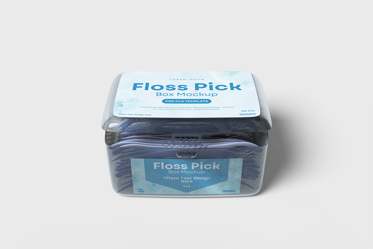 Dental Floss Box Mockup, a Product Mockup by bimockup (Photo 3 of 6)