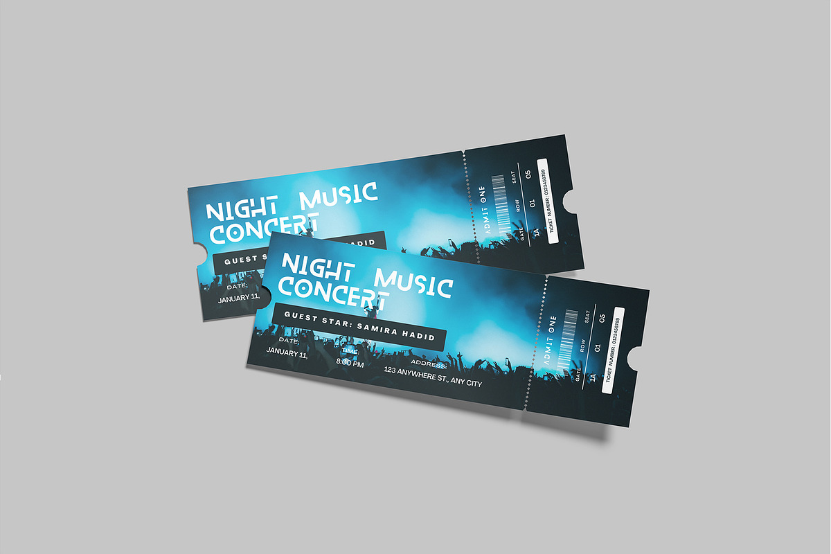 High Quality Ticket Mockup, a Print Template by lamorastudio (Photo 8 of 11)