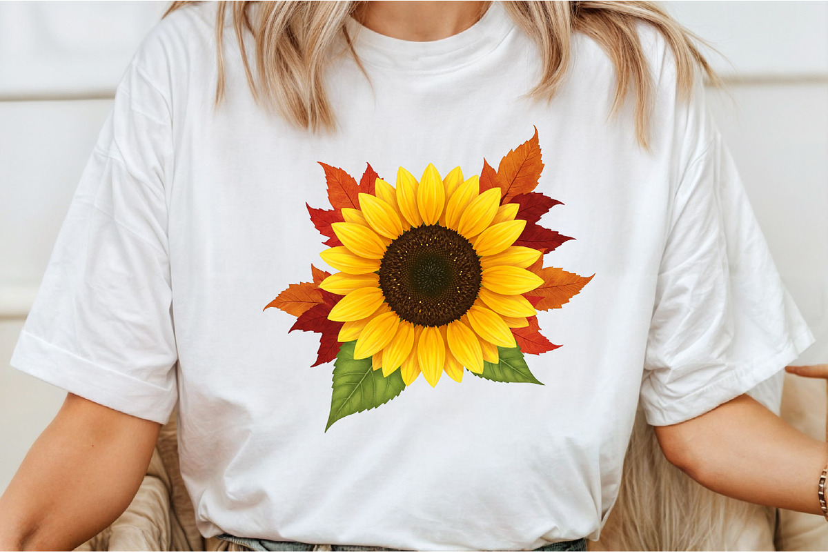 Vintage Sunflowers Autumn Clipart, an Illustration by Libby Wishes (Photo 5 of 11)