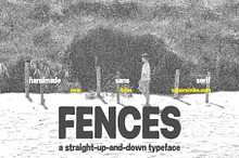 Fences - handmade sans typeface