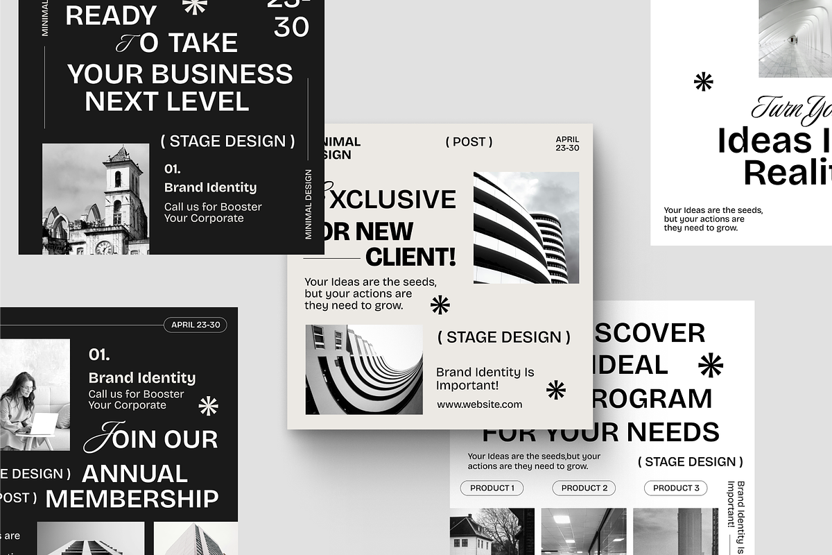 Minimalist Business Instagram Post, a Social Media Template by SquidPixey (Photo 4 of 6)