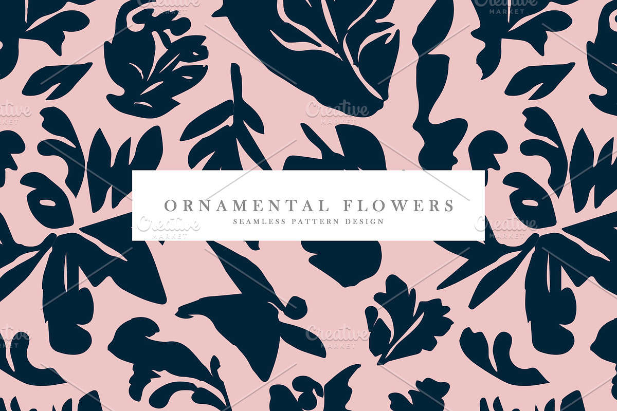 Ornamental Flowers, a Pattern Graphic by Nadezda (Photo 1 of 3)
