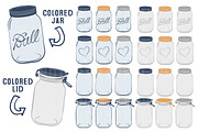 Navy Jar Vectors & Clipart, an Illustration by Amanda Ilkov (Thumbnail 2 of 4)