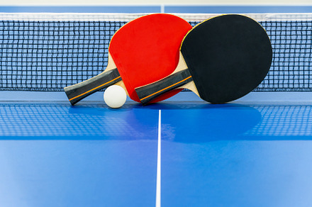 Black and red table tennis paddle wi stock photo containing ping pong and, a Sports & Recreation Photo by yongkiet jitwattanatam