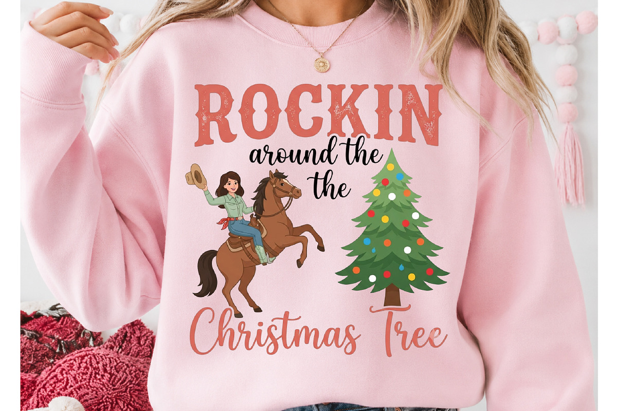 Rockin around the Christmas tree PNG, a Seasonal Illustration by DreamCafeArt (Photo 2 of 7)