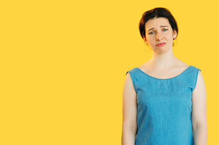 Sad Woman Disappointed Contemplating on Yellow, a Person Photo by Photo Drive Studio